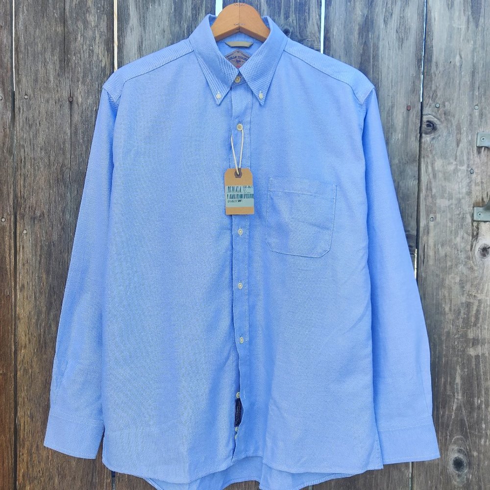 NWT Made in USA Bill's Khakis Blue L/S Oxford Shirt (OBD) | Retail $185 | Size L